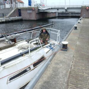 Stalen zeilboot slopen afvoeren Naarden, Harderwijk, Huizen
