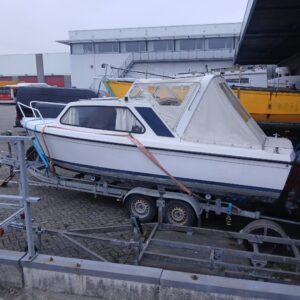 Onedin motorboot opruimen ophalen slopen afvoeren